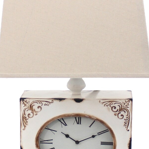 table lamp with clock