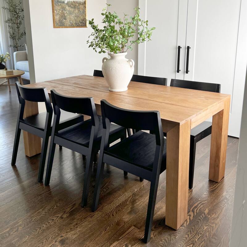 Plank and Beam Modern Solid Wood Dining Chair - Set of 2