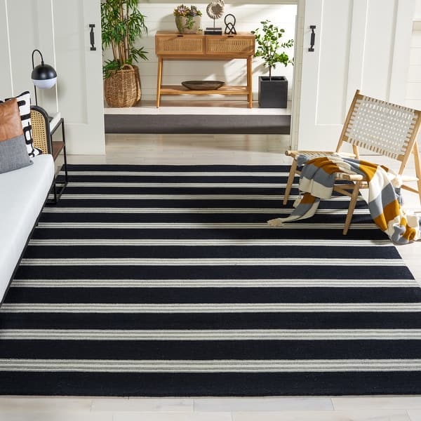 slide 2 of 14, SAFAVIEH Handmade Metro Tietje Stripe Wool Rug