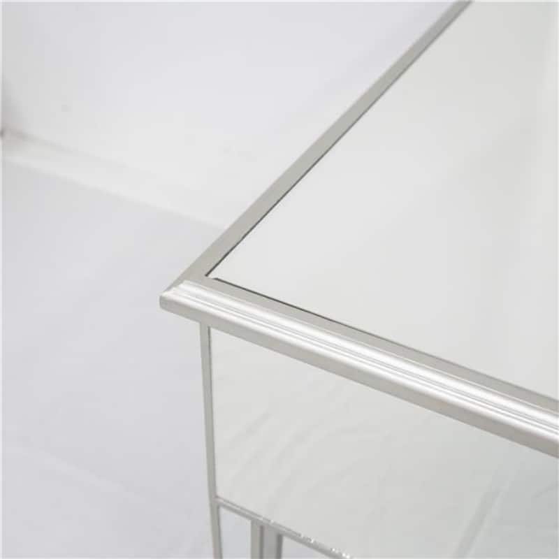 Illusions Collection Mirrored Entryway Console - (41.73 x 15.35 x 31.1)”