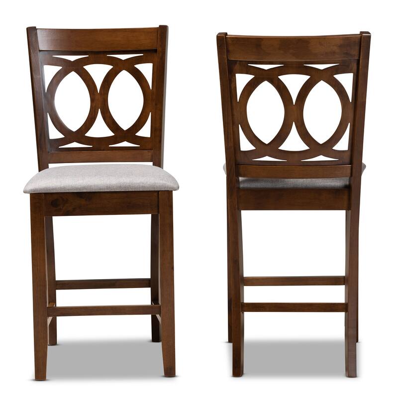 Lenoir Modern and Contemporary 2-Piece Counter Height Pub Chair Set