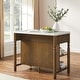 preview thumbnail 4 of 16, Crosley Roselyn Faux Marble Top Sit At Kitchen Island