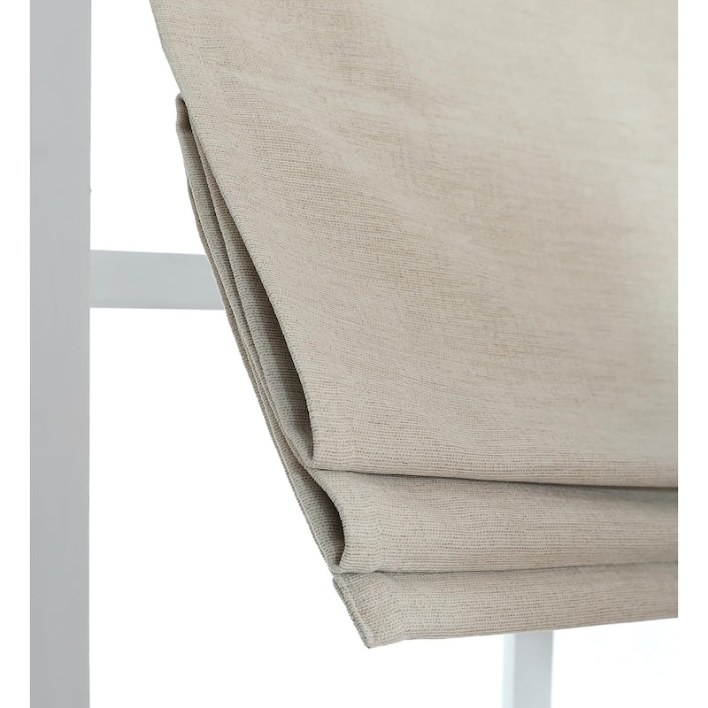 Chenille Blackout Cordless Roman Shade for Living Room, Bedroom