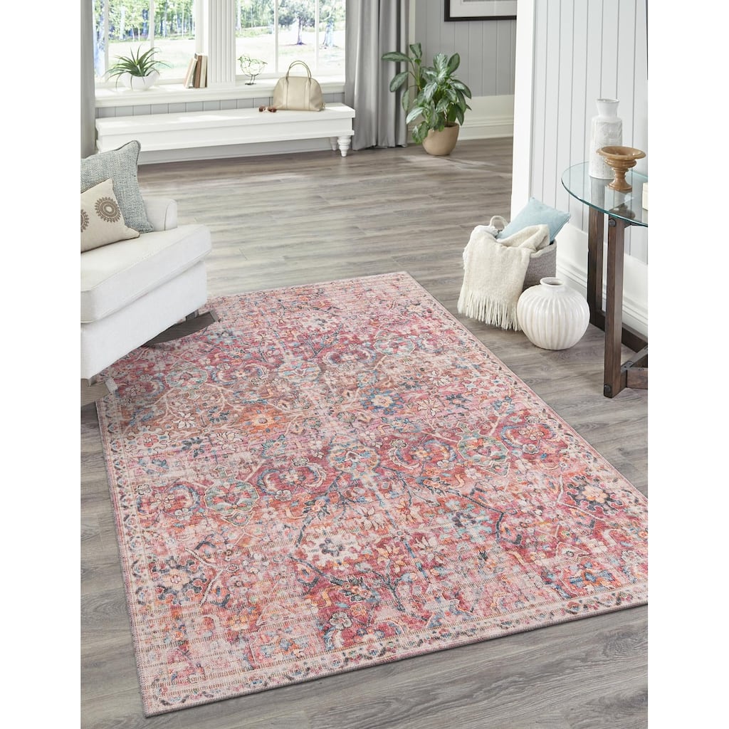Country & Floral Pria Collection Area Rug