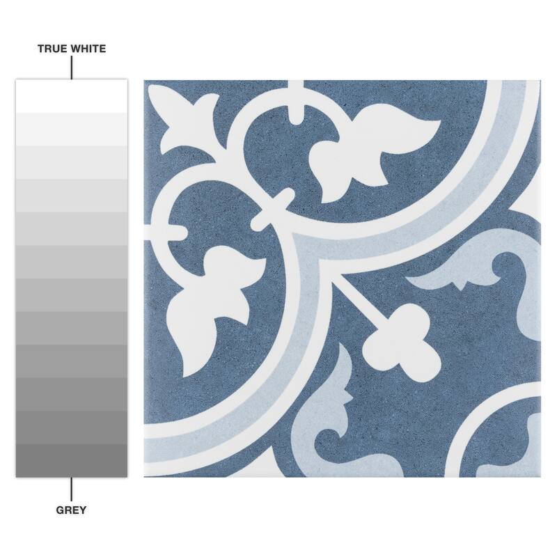 Merola Tile Arte Artic 9-3/4" x 9-3/4" Porcelain Floor and Wall Tile