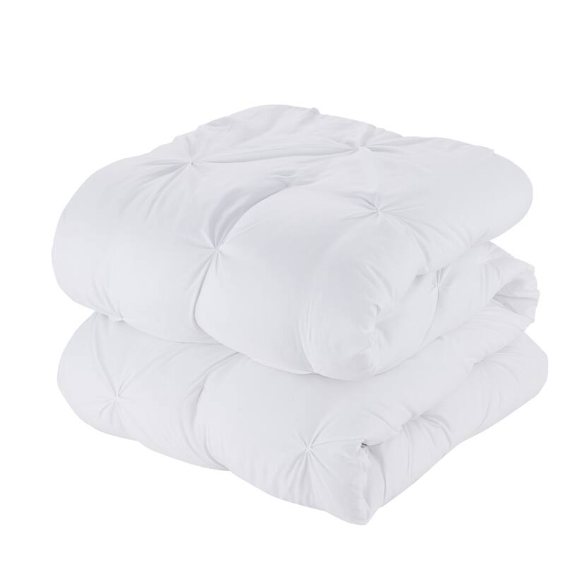 8 Piece Bed In A Bag Pintuck Comforter Sheet Set