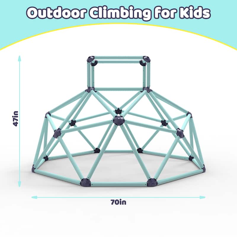 Geometric Climbing Dome Sturdy, Strong Load Capacity, Portable, and Versatile for Indoor and Outdoor Use, for Kids Ages 3 to 10