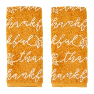 SKL Home Thankful Script Hand Towel (2-Pack)