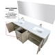 preview thumbnail 8 of 54, Lancy 24 in W x 20 in D Rustic Acacia Bath Vanity and Cultured Marble Top