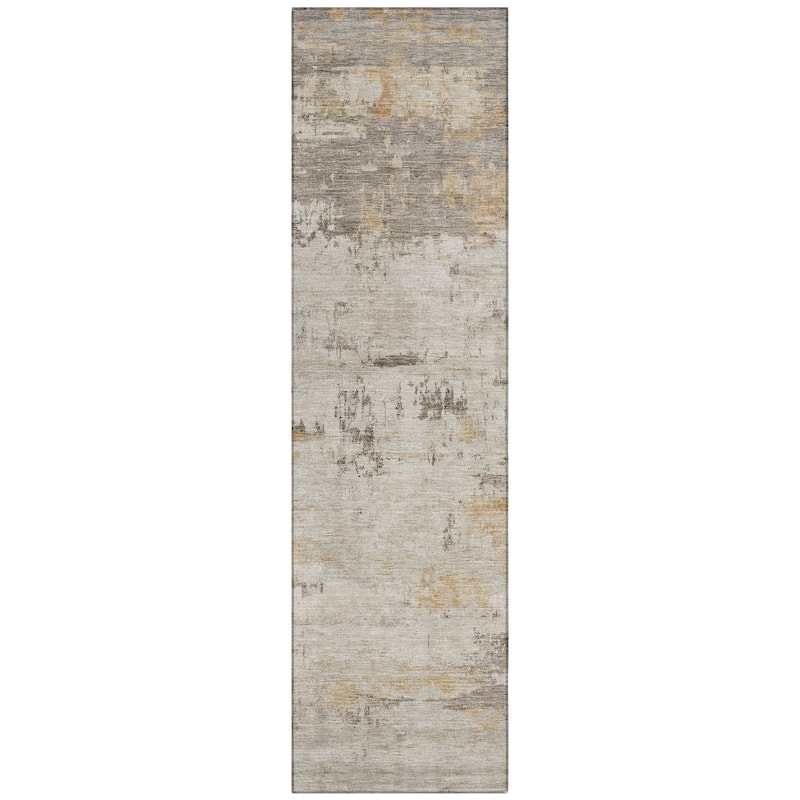 Machine Washable Indoor/Outdoor Abstract Allure Chantille Rug