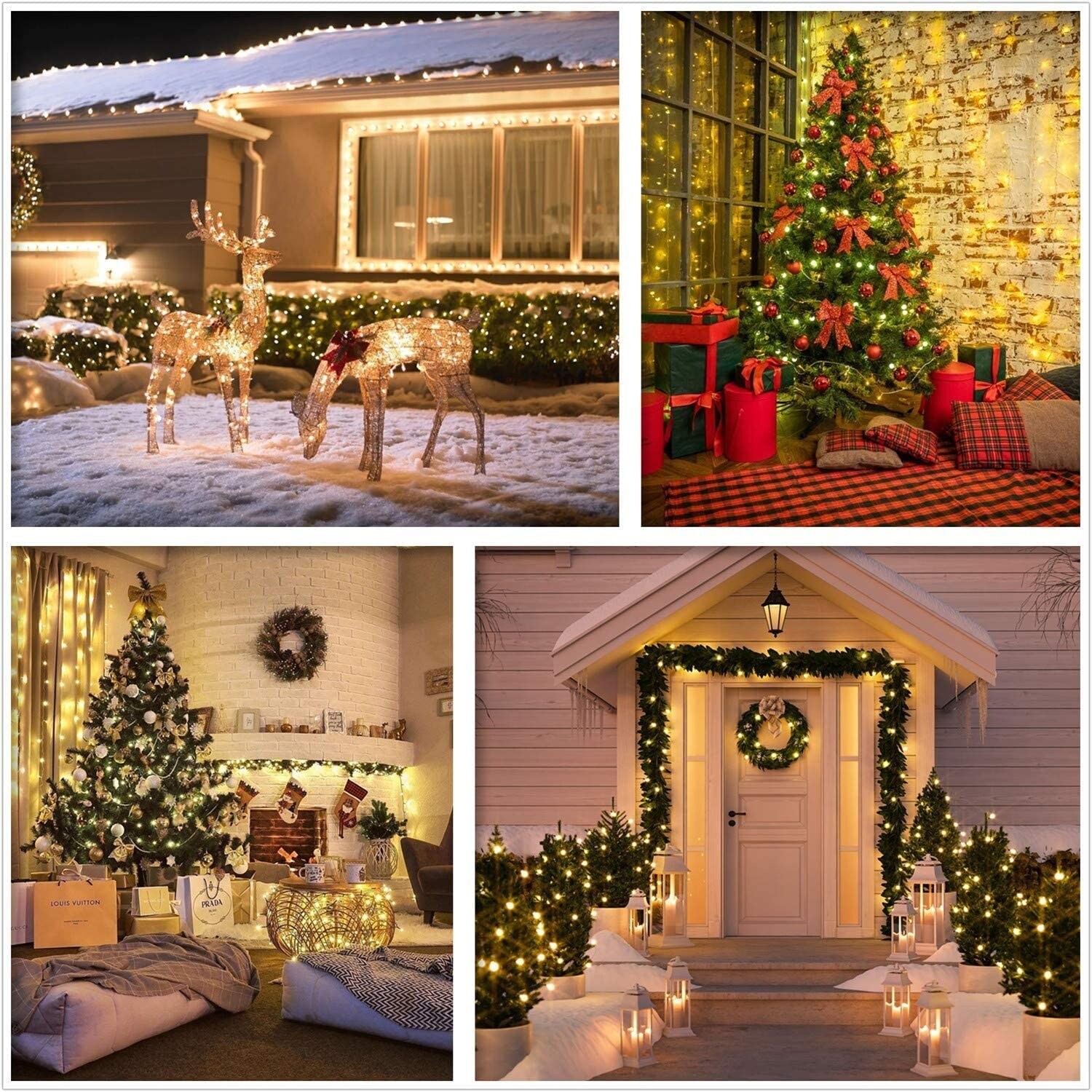 31 Gorgeous Indoor Décor Ideas With Christmas Lights - DigsDigs