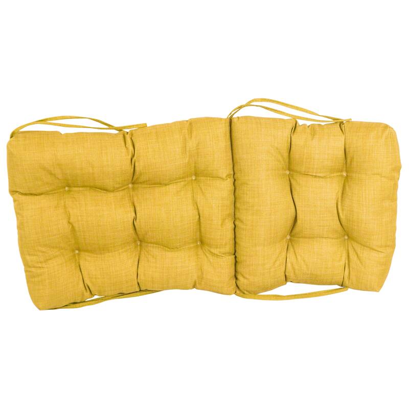 Multi-section Tufted Outdoor Seat/Back Chair Cushion (Multiple Sizes)