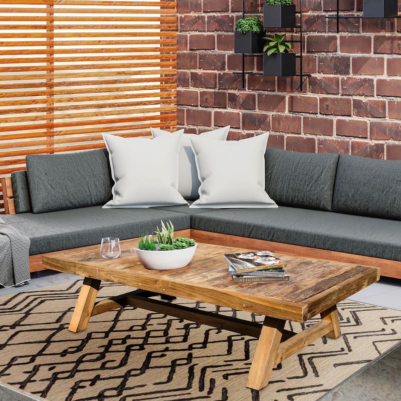 Chic Teak Recycled Teak Coffee Table- 55" x 30"