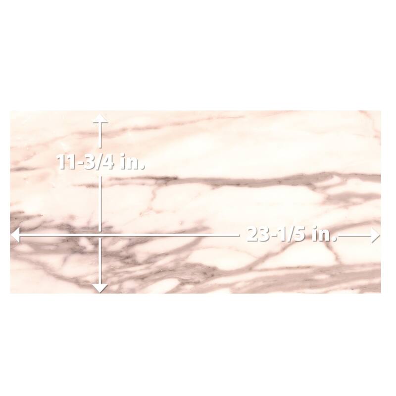 Merola Tile Reve Rose 11-3/4" x 23-1/2" Porcelain Floor and Wall Tile