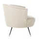 preview thumbnail 5 of 8, SAFAVIEH Arlette Velvet Retro Mid Century Accent Chair - Light Grey - 32" x 33" x 31.5"