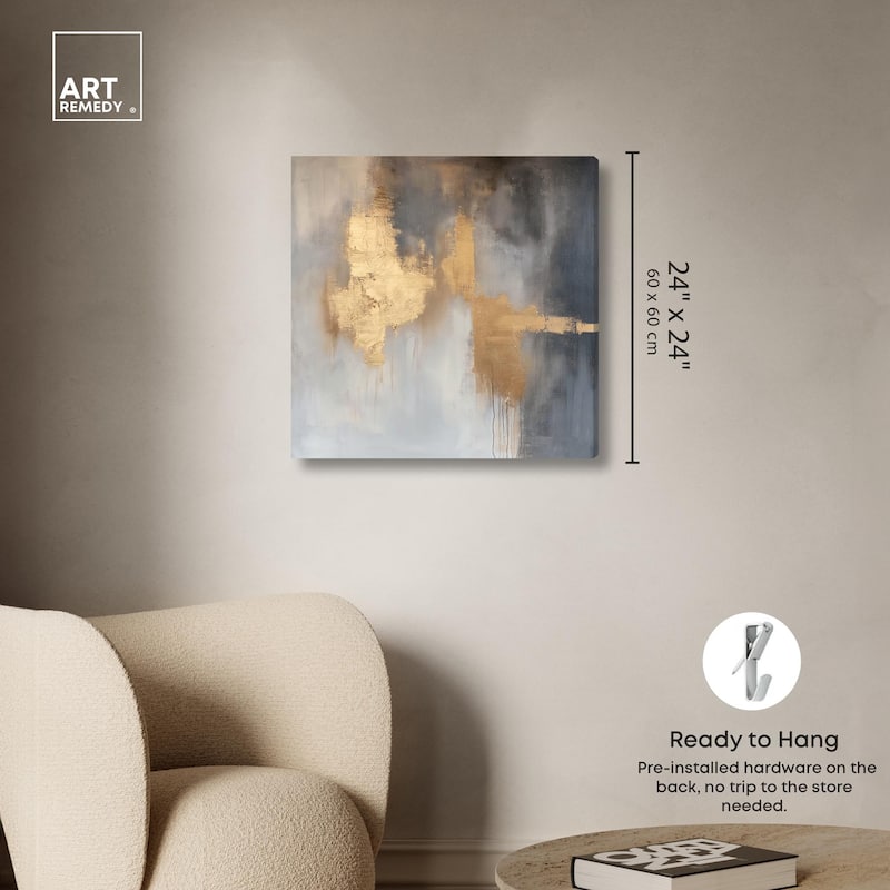 Golden Imprint Canvas by Art Remedy, Gallery Wrapped