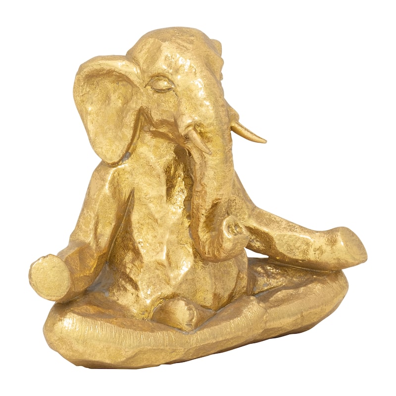 Sagebrook Home Serene Elephant Figurine - 8" x 4" x 6"