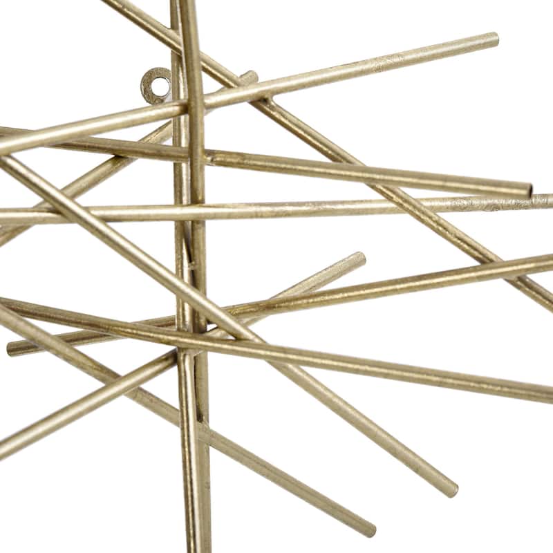 Harp & Finial Triton Gold Metal Wall Art