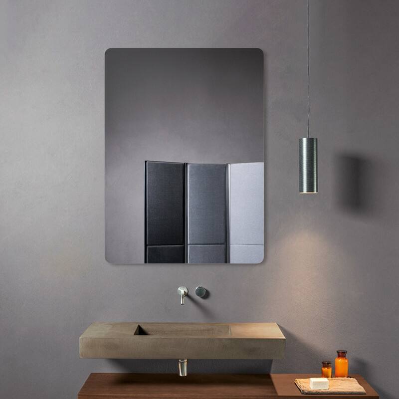 Barnard 19 in. W x 27 in. H Rectangular Frameless Bathroom Vanity Mirror - 19"W x 27"H