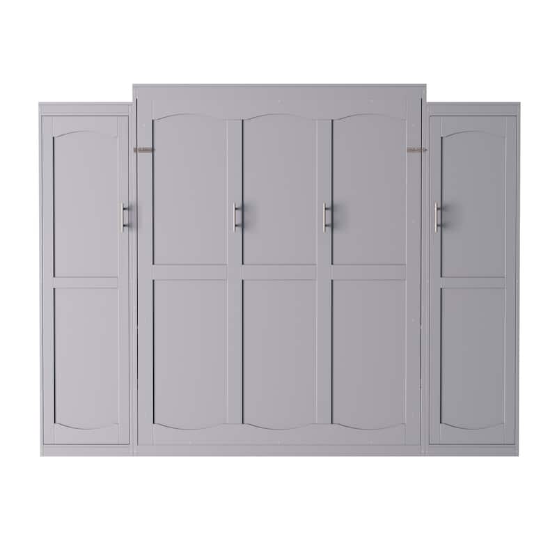 Full Murphy Bed with Wardrobes & Shelves