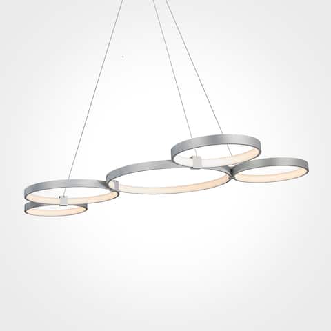 VONN Lighting Capella 50-inch Integrated LED Multi-ring Adjustable Chandelier