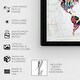 preview thumbnail 4 of 19, Oliver Gal 'Hipster Mapa Mundi' Maps and Flags Framed Wall Art Prints World Maps - White, Pink