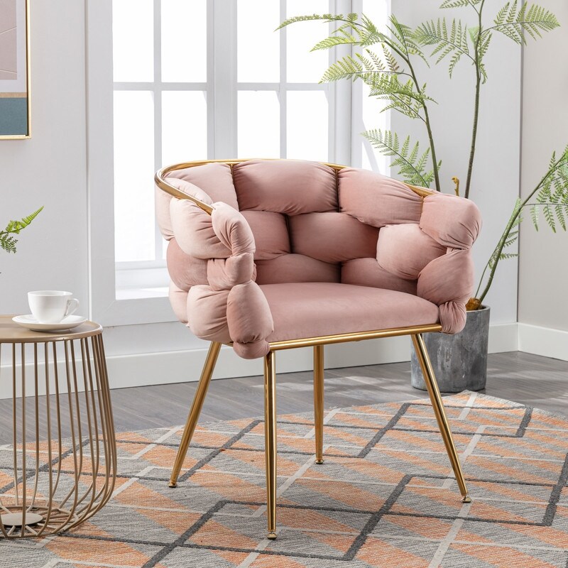 Single shop pink chair