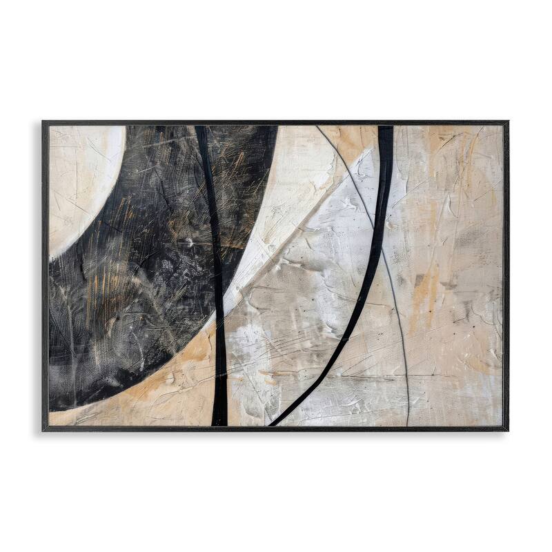 Stupell Arched Urban Abstract Framed Giclee Art Design By LSR Creative Studio - 30 x 20 - Black