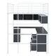 preview thumbnail 9 of 26, Full Size Metal Loft Bed with Bookcase, Desk, and Cabinet for Space-Saving Design