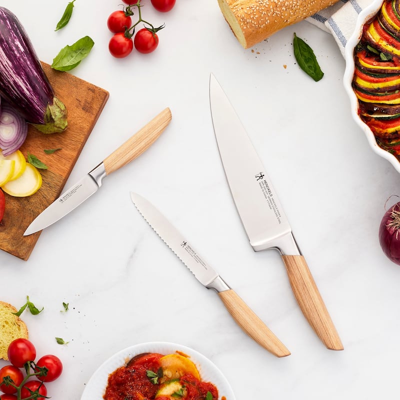 Henckels Pakka 3-pc Starter Knife Set - Wood