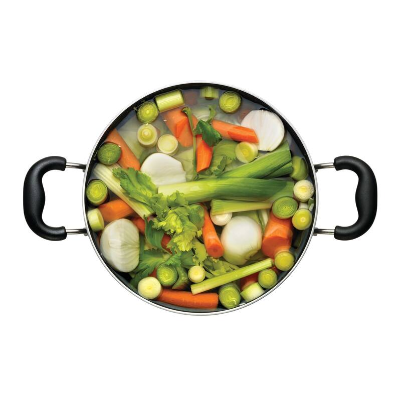 T-fal Essentials Nonstick Stockpot, 12 quart, Black
