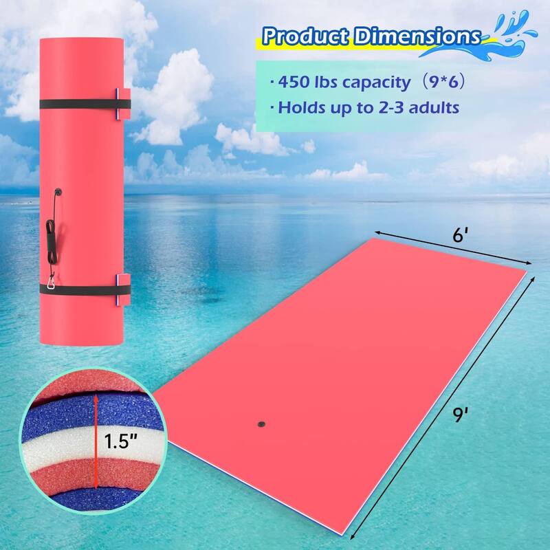 Lily Pad Floating Water Mat 3-Layer XPE Foam