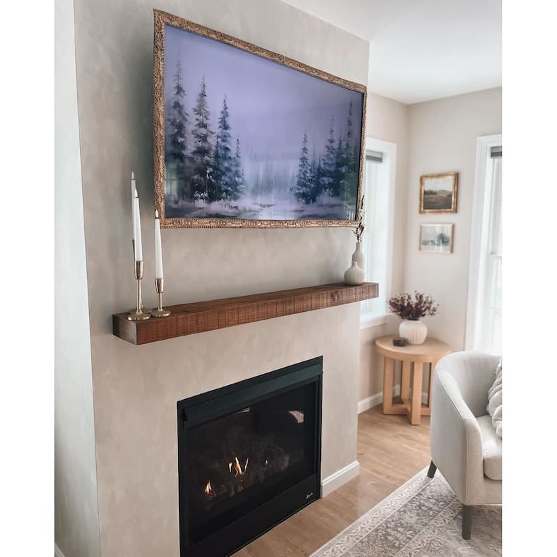 Farmhouse Solid Wood Mantel Shelf