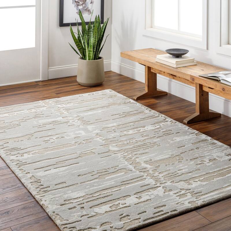 Malani Modern & Contemporary Area Rug - Beige/Ivory - 5' x 7' 6"