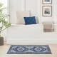 preview thumbnail 5 of 11, Nourison Fulton Indoor only Persian Area Rug 1' 10" x 5' - Navy/Ivory