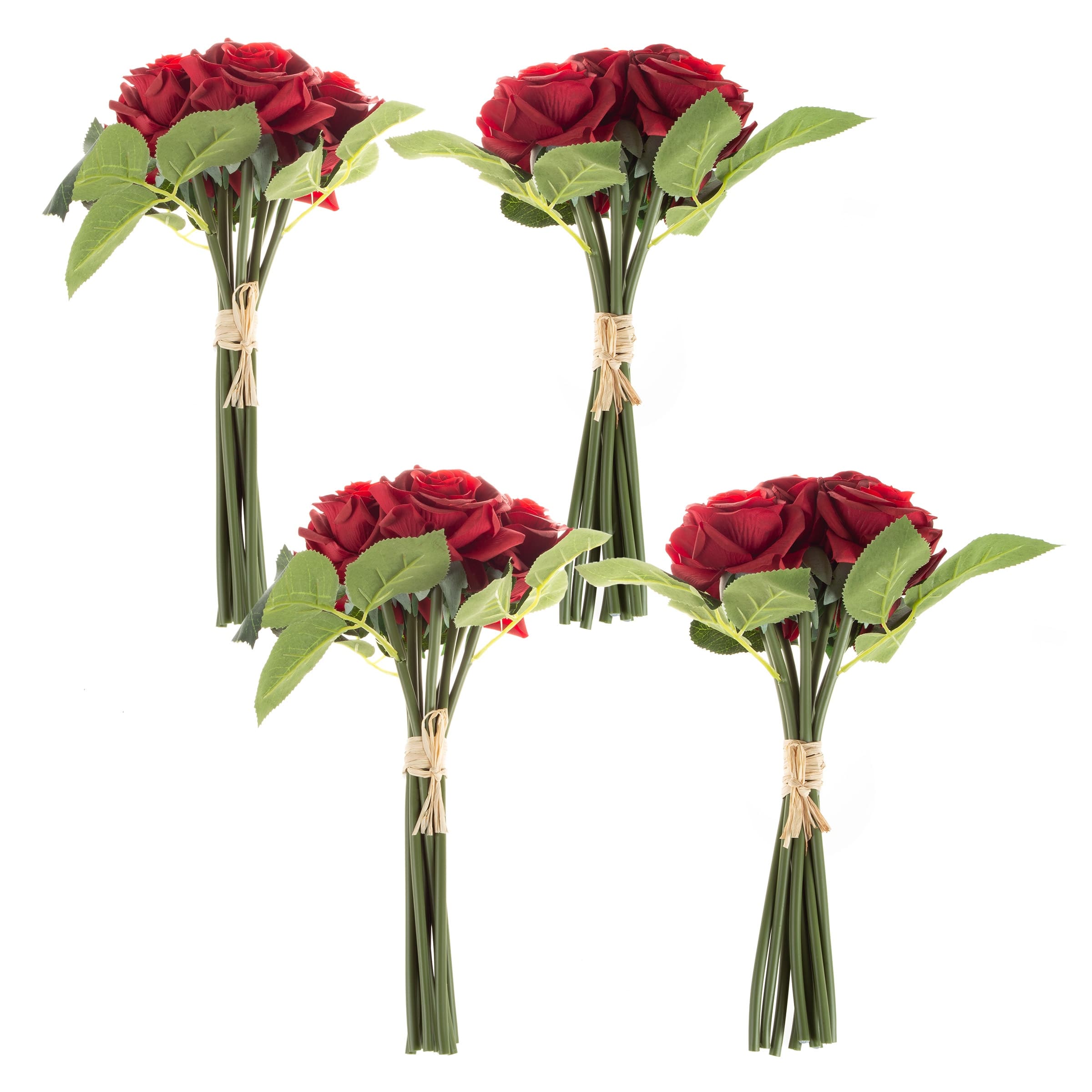 Pure Garden 36Pc Rose Artificial Flowers, Red - On Sale - Bed Bath ...