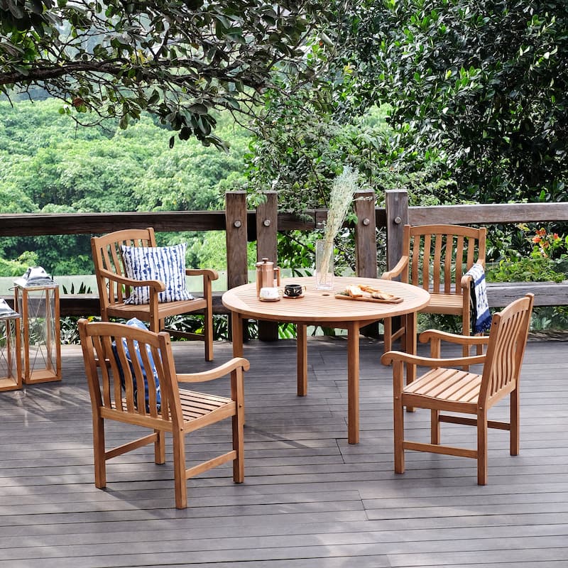 Cambridge Casual Leon 5-piece Teak Outdoor Dining Set