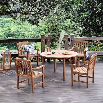 Cambridge Casual Leon 5-piece Teak Outdoor Dining Set