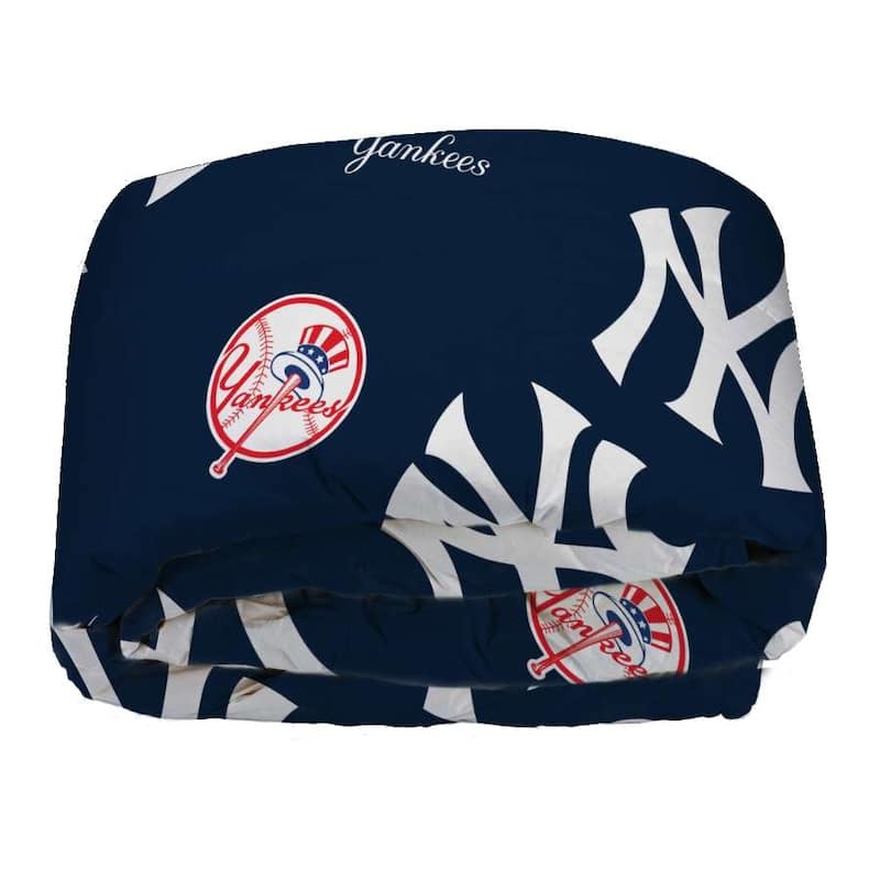 MLB New York Yankees Rotary 4-piece Twin Bed in a Bag Set