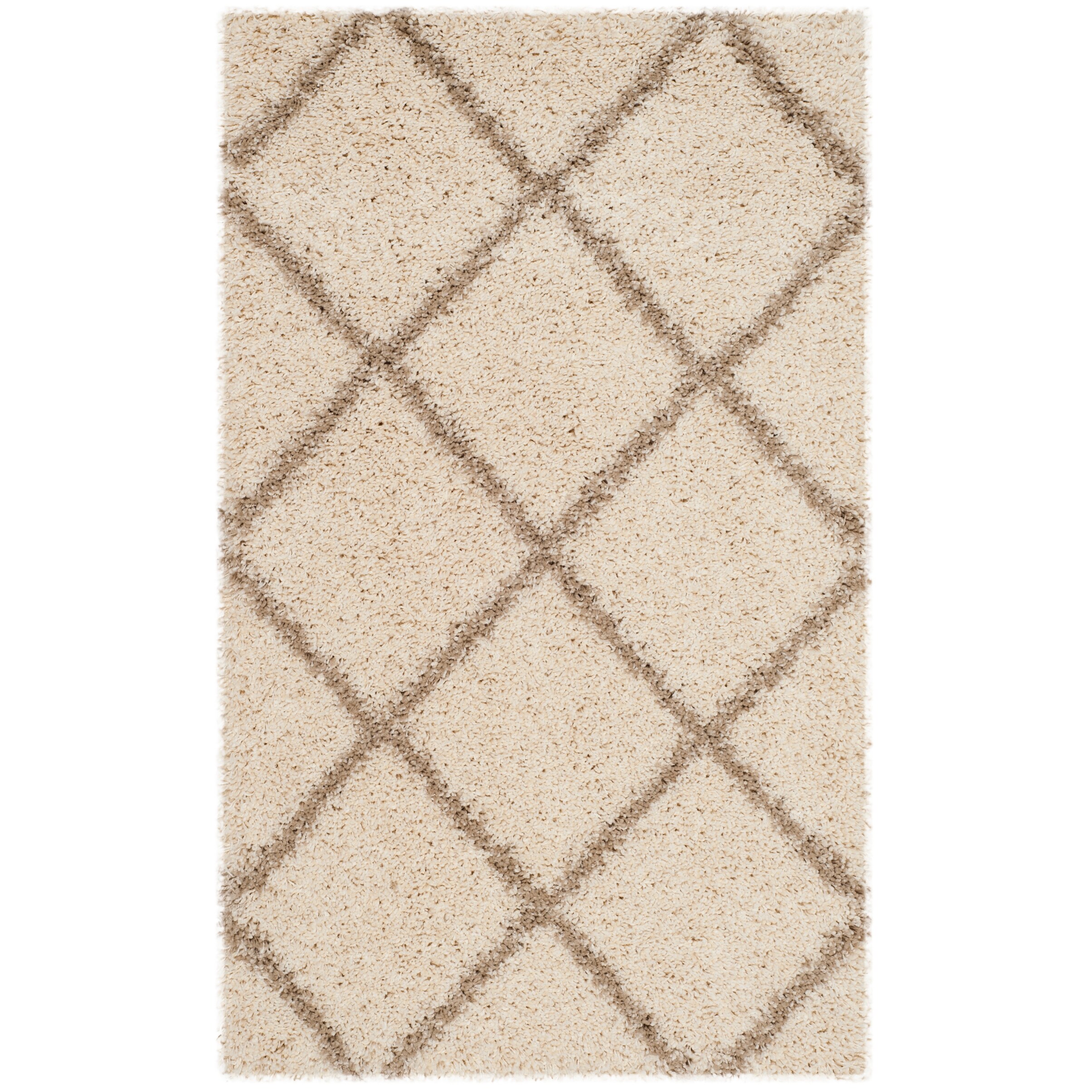 SAFAVIEH Hudson Shag Raili Diamond Trellis 2-inch Thick Rug - On
