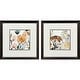preview thumbnail 2 of 2, Paragon Wildflower Square Framed Art - Set of 2