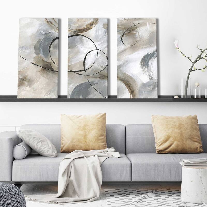 "Allegro" 3 Piece Set on Canvas