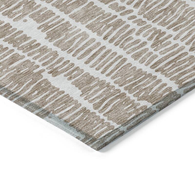 HomeRoots Abstract Transitional Rectangle Outdoor Rug