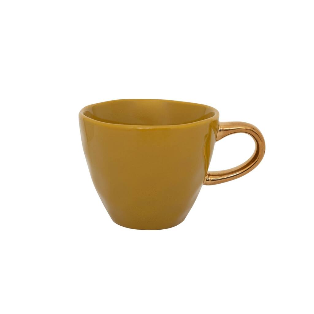 Good Morning Coffee Cup Amber Green
