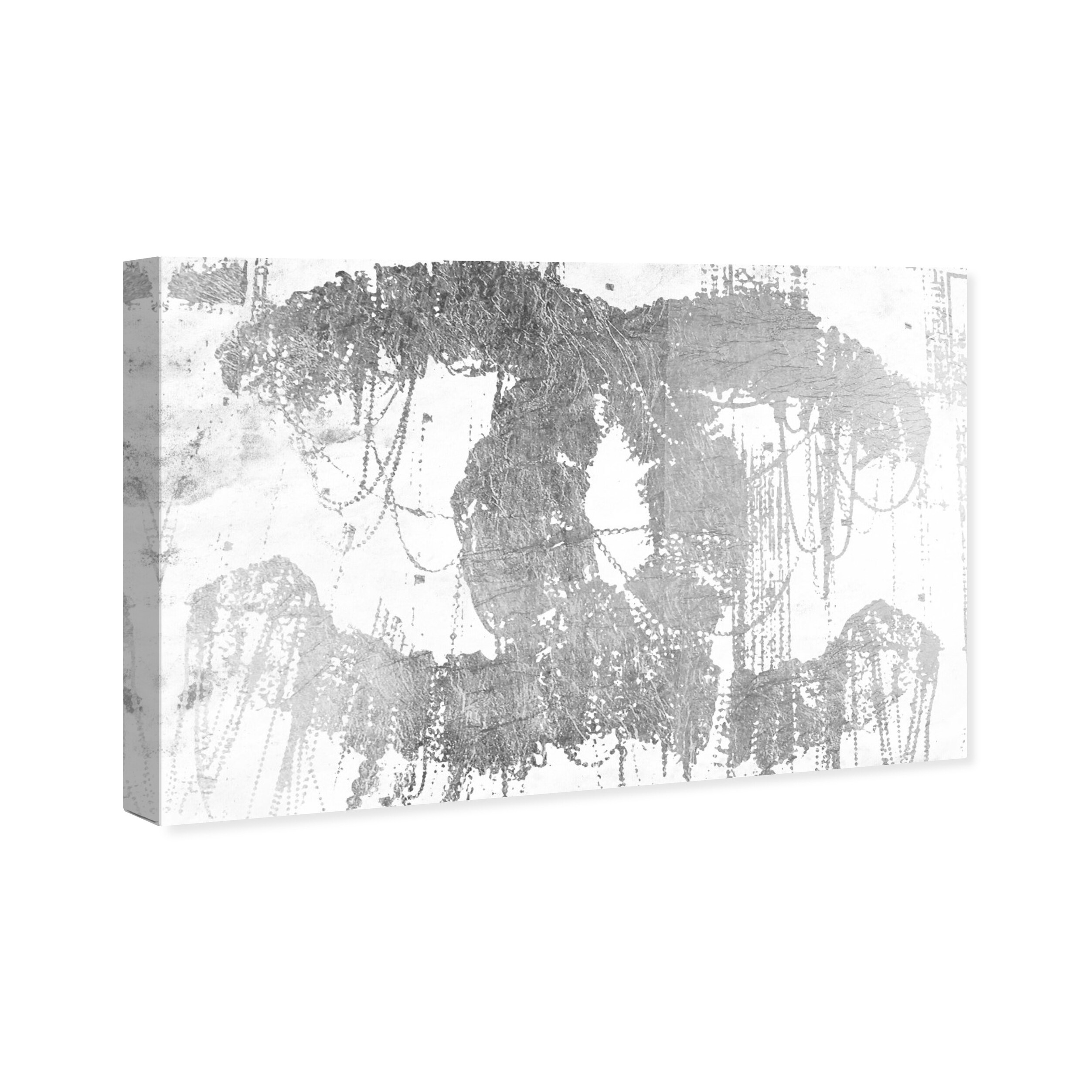 Oliver Gal 'Hey Lolita Silver' Fashion and Glam Wall Art Canvas