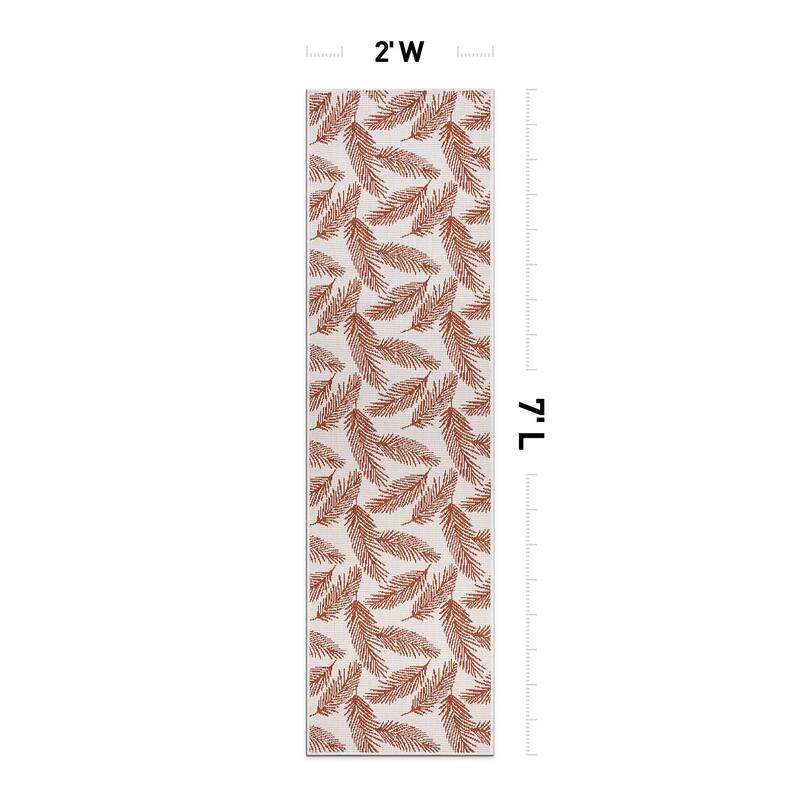 World Rug Gallery Nature Inspired Floral Indoor/Outdoor Area Rug