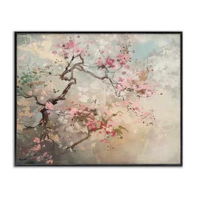 Stupell Wild Cherry Blossoms Tree Framed Giclee Art Design By Arlington Prints