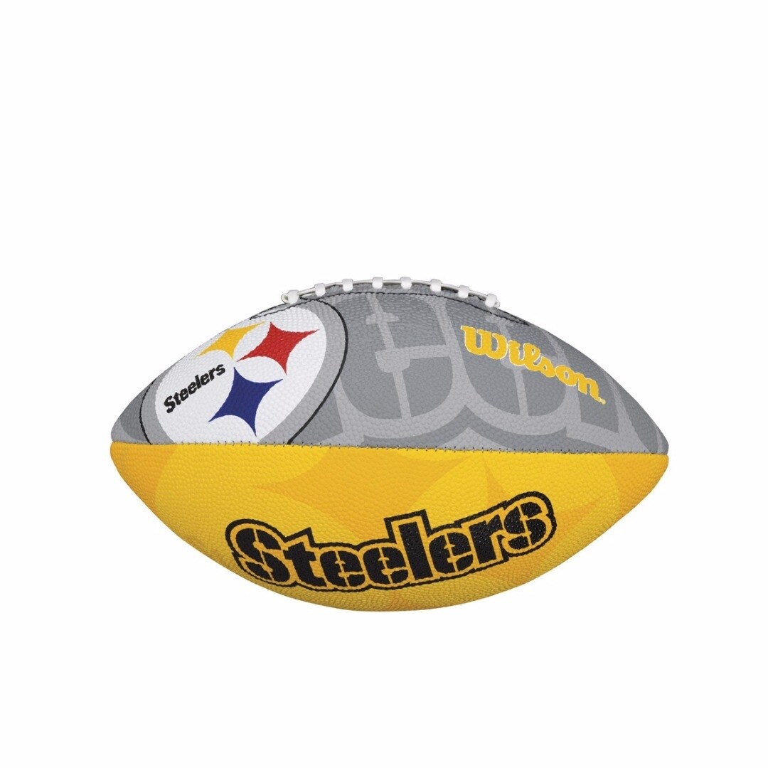 Shop Wilson Nfl Team Logo Junior Football Pittsburgh Steelers