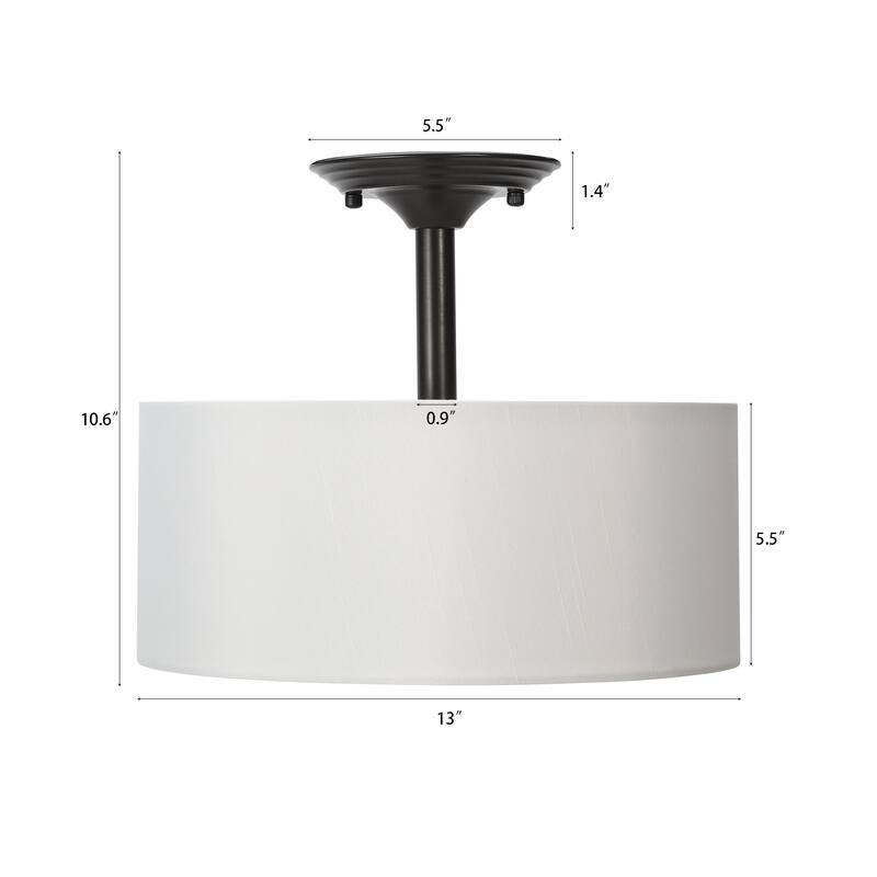 CO-Z 2-light Semi-Flush Mount Ceiling Light
