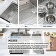 preview thumbnail 3 of 4, Vanityfair 30 Inch Single Bowl Stainless Steel Topmount Kitchen Sink 16 Gauge with 2 Faucet Holes